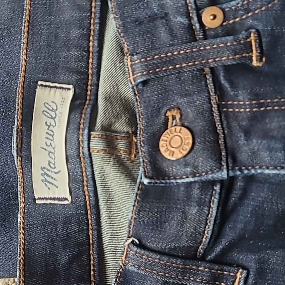Madewell Skinny Skinny Crop Dark Wash Jeans - Picture 5 of 7